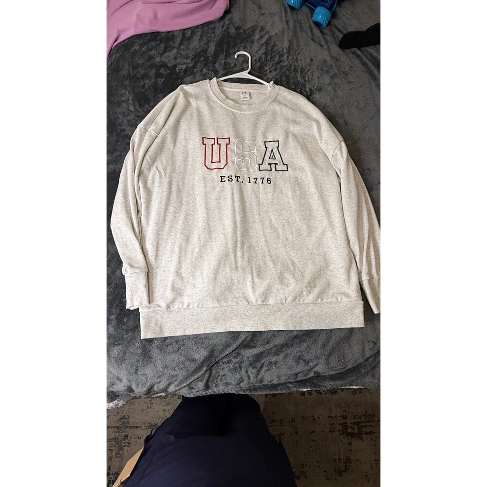 Little Bipsy XXL Adult USA crewneck sweatshirt